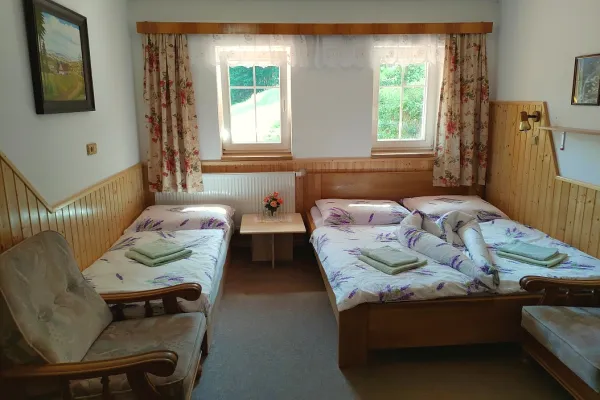 Dreibettzimmer zur Unterkunft in Pec pod Snezkou in der Pension U Veselych